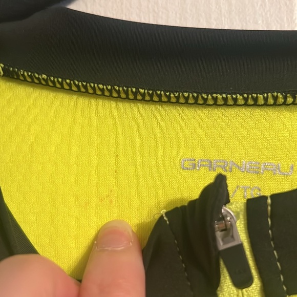 Louis Garneau Cycling Jersey Bicycle Neon Yellow Black - Picture 5 of 11